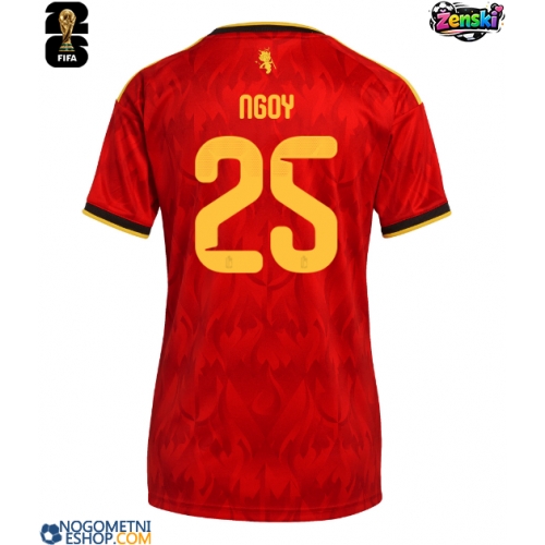 Ženski Nogometni dresi Belgija Nathan Ngoy #25 Domači SP 2026 Kratek Rokav
